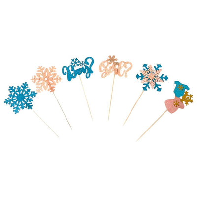 Decorațiune tort mix Fată sau Băiat (set 12 buc) - CraftUp
