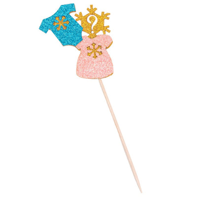 Decorațiune tort mix Fată sau Băiat (set 12 buc) - CraftUp