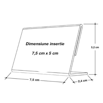 Display de plastic pentru preț - CraftUp