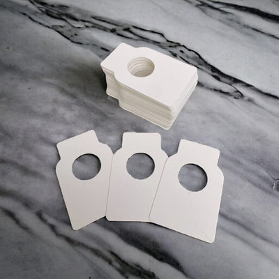 Etichete dreptunghiulare pentru sticle - alb (set 100 buc) - CraftUp