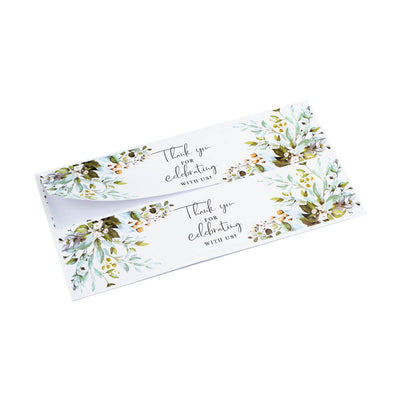 Etichete lungi pentru sticle - model floral (10 foi x 2 buc) - CraftUp