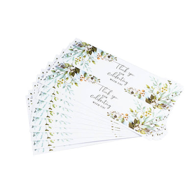 Etichete lungi pentru sticle - model floral (10 foi x 2 buc) - CraftUp