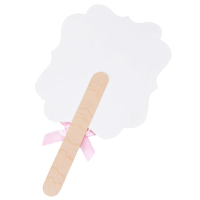 Evantai hârtie Thank you - roz (set 10 buc) - 17x20cm - CraftUp