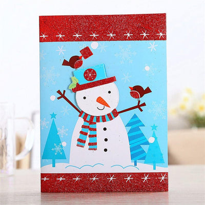 Felicitare muzicală Crăciun - Om de zăpadă - CraftUp