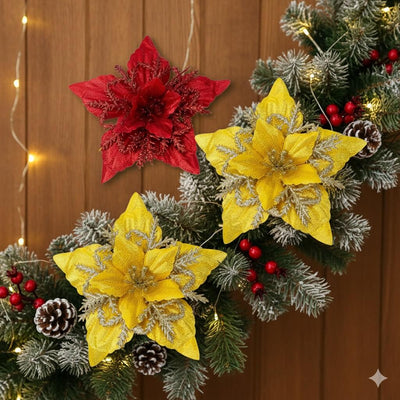 Floare decorativă Crăciun pentru brad - CraftUp