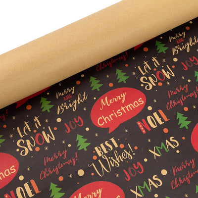 Foi de ambalat de Crăciun - model 10 maro închis (set 50 buc) - CraftUp