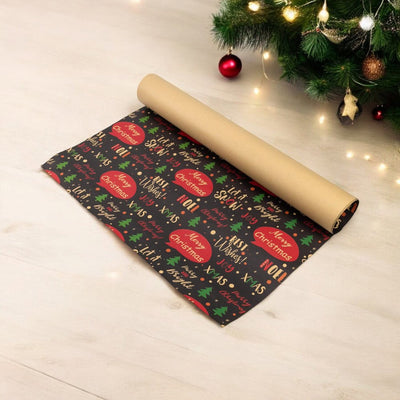 Foi de ambalat de Crăciun - model 10 maro închis (set 50 buc) - CraftUp