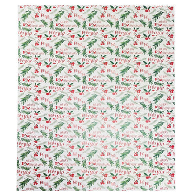 Foi de ambalat de Crăciun - model 4 alb (set 50 buc) - CraftUp