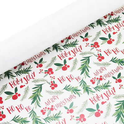 Foi de ambalat de Crăciun - model 4 alb (set 50 buc) - CraftUp