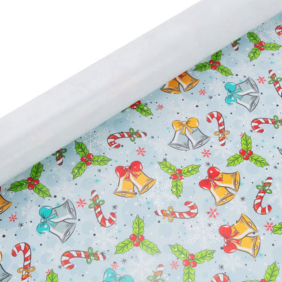 Foi de ambalat de Crăciun - model 5 bleu (set 50 buc) - CraftUp