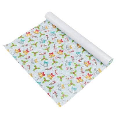 Foi de ambalat de Crăciun - model 5 bleu (set 50 buc) - CraftUp