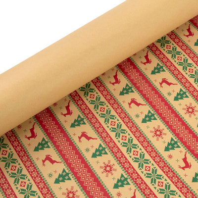 Foi de ambalat de Crăciun - model 7 multicolor (set 50 buc) - CraftUp