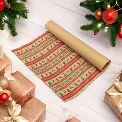 Foi de ambalat de Crăciun - model 7 multicolor (set 50 buc) - CraftUp