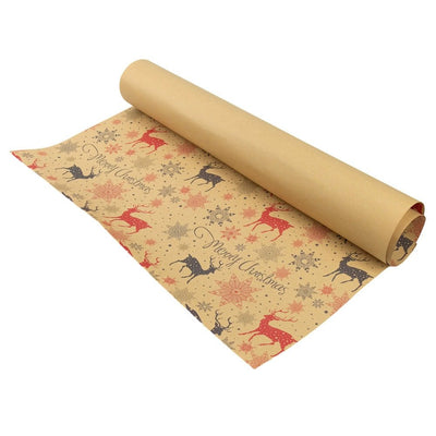 Foi de ambalat de Crăciun - model 9 kraft (set 50 buc) - CraftUp