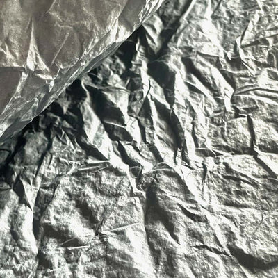 Foi de ambalat decorative creponate - gri (set 5 foi) 53x53cm - CraftUp