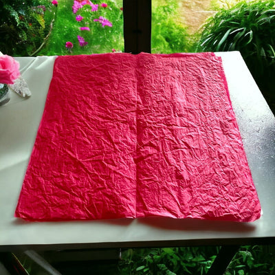 Foi de ambalat decorative creponate - roz (set 5 foi) 53x53cm - CraftUp