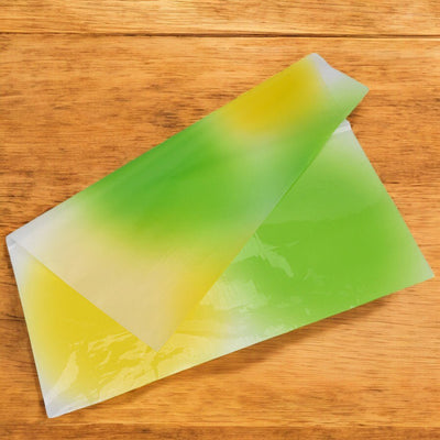 Foi de ambalat decorative din plastic - galben (set 20 buc) 58x58cm - CraftUp