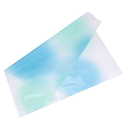 Foi de ambalat decorative din plastic - turcoaz (set 20 buc) 58x58cm - CraftUp