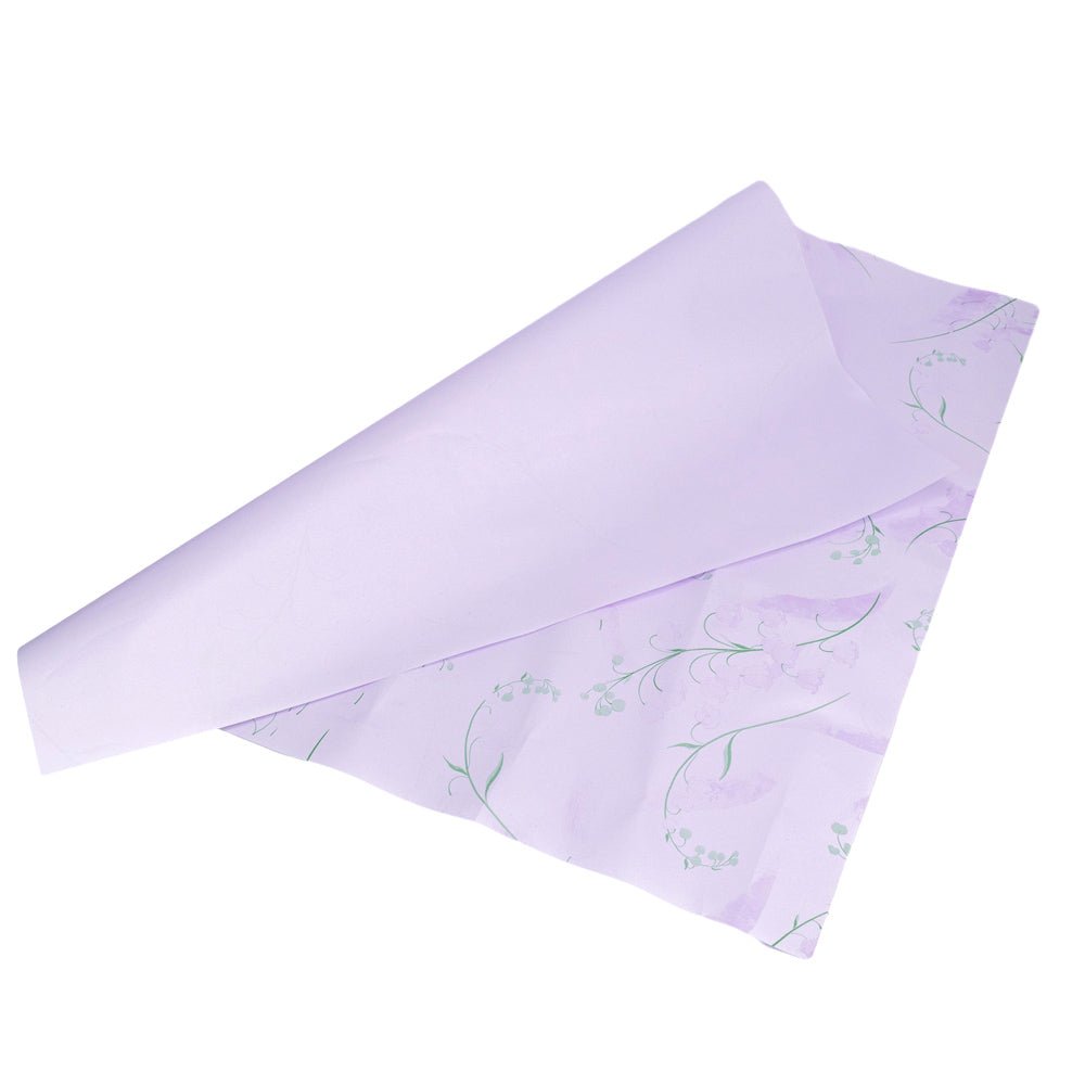 Foi de ambalat decorative model floral - mov (set 20 buc) 60x60cm - CraftUp