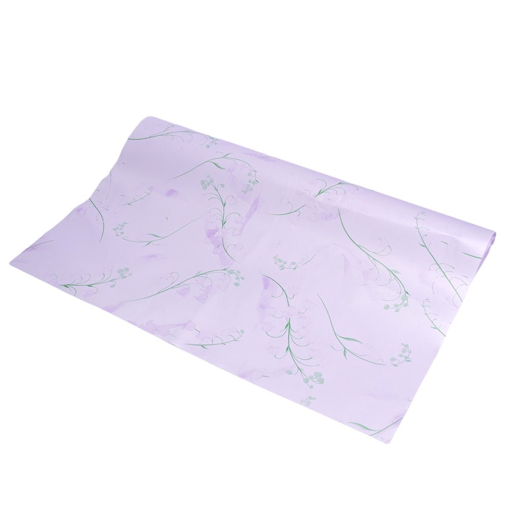 Foi de ambalat decorative model floral - mov (set 20 buc) 60x60cm - CraftUp
