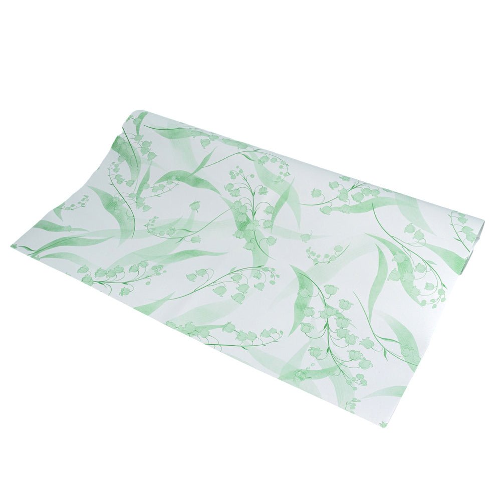 Foi de ambalat decorative model floral - verde (set 20 buc) 60x60cm - CraftUp
