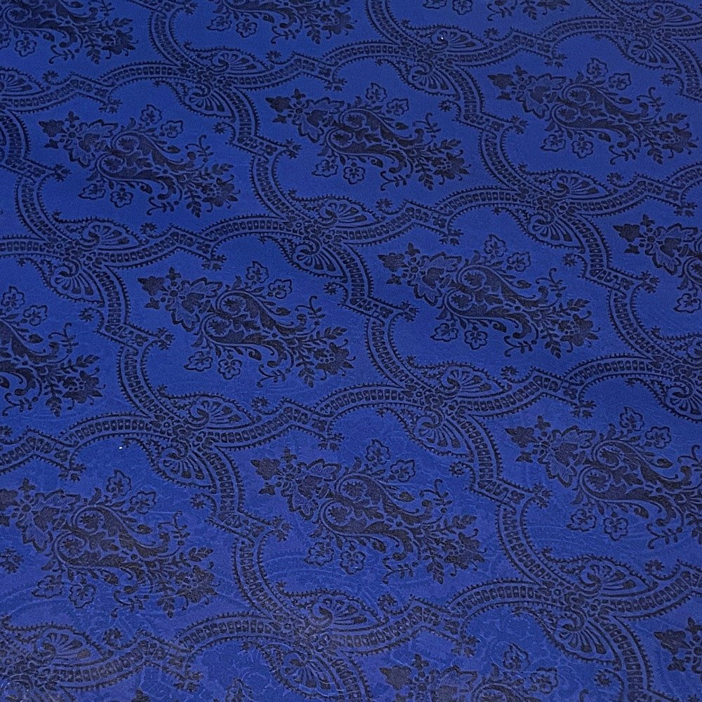 Foi de ambalat decorative print regal - albastru (set 10 foi) 52x60cm - CraftUp
