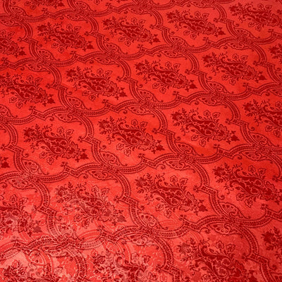 Foi de ambalat decorative print regal - roșu (set 10 foi) 52x60cm - CraftUp