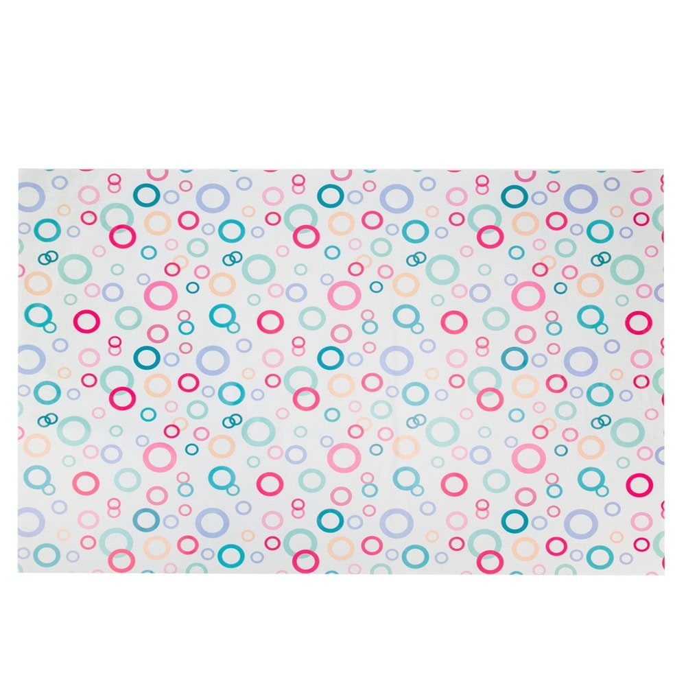 Foi hârtie de ambalat colorate - model 2 cercuri colorate (set 50 buc) - CraftUp