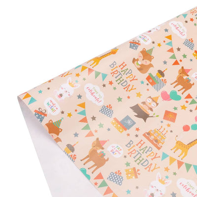 Foi hârtie de ambalat colorate - model 3 Happy Birthday (set 50 buc) - CraftUp