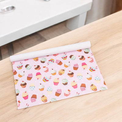 Foi hârtie de ambalat colorate - model 4 prăjiturele (set 50 buc) - CraftUp