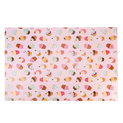 Foi hârtie de ambalat colorate - model 4 prăjiturele (set 50 buc) - CraftUp