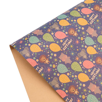 Foi hârtie de ambalat kraft - model 2 baloane (set 50 buc) - CraftUp