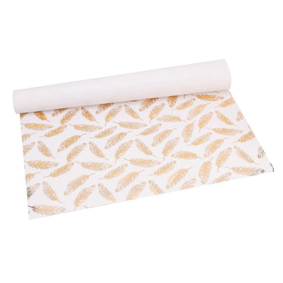 Foi hârtie premium de ambalat lucioase - model 3 frunze (set 50 buc) - CraftUp