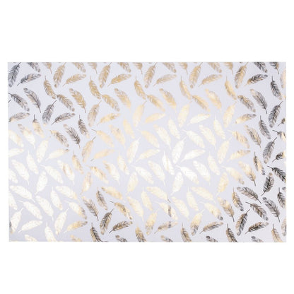 Foi hârtie premium de ambalat lucioase - model 3 frunze (set 50 buc) - CraftUp