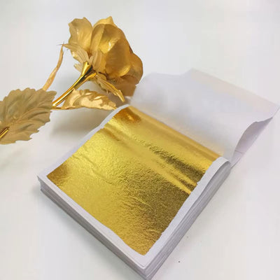 Foi imitație aur pentru proiect DIY (500 foi) - CraftUp