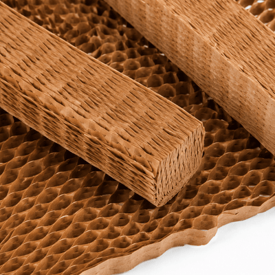 Folie honeycomb pentru ambalat - maro (set 6 buc) - CraftUp
