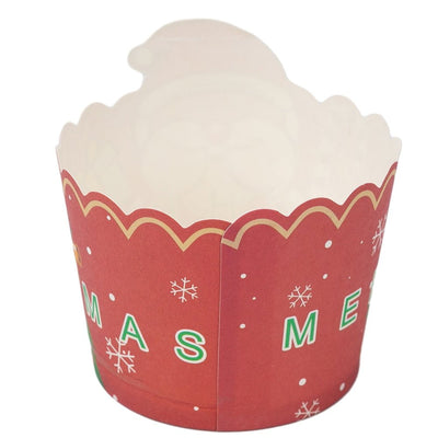 Formă brioșe Crăciun cu Moș Crăciun (set 50 buc) - CraftUp