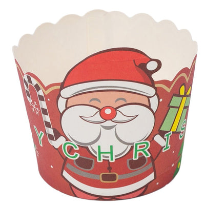 Formă brioșe Crăciun cu Moș Crăciun (set 50 buc) - CraftUp