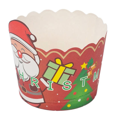 Formă brioșe Crăciun cu Moș Crăciun (set 50 buc) - CraftUp