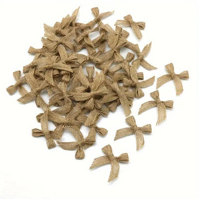 Fundă mică naturală din iută (set 100 buc) - CraftUp