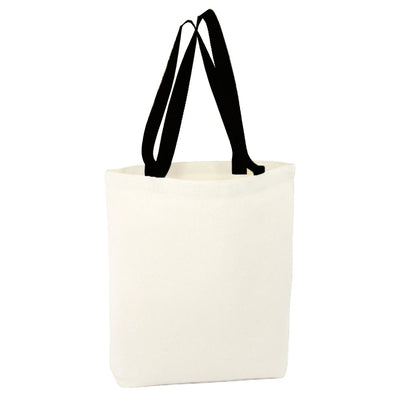 Geantă canvas - model tote cu mâner negru - CraftUp