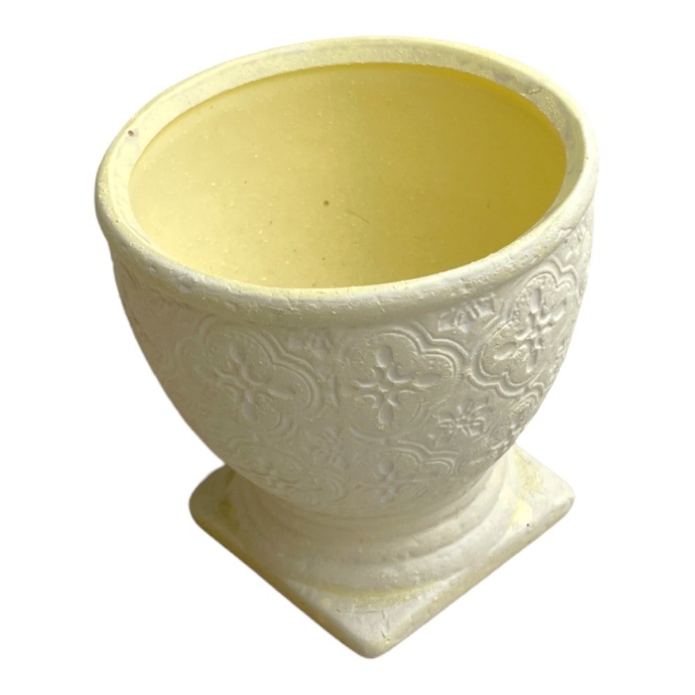 Ghiveci ceramic rotund model regal 10x10cm - beige - CraftUp