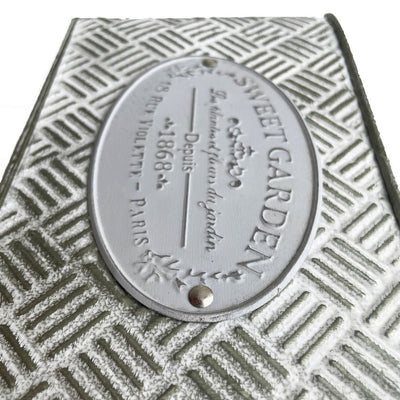 Ghiveci dreptunghiular din metal cu mânere model Sweet Garden - CraftUp