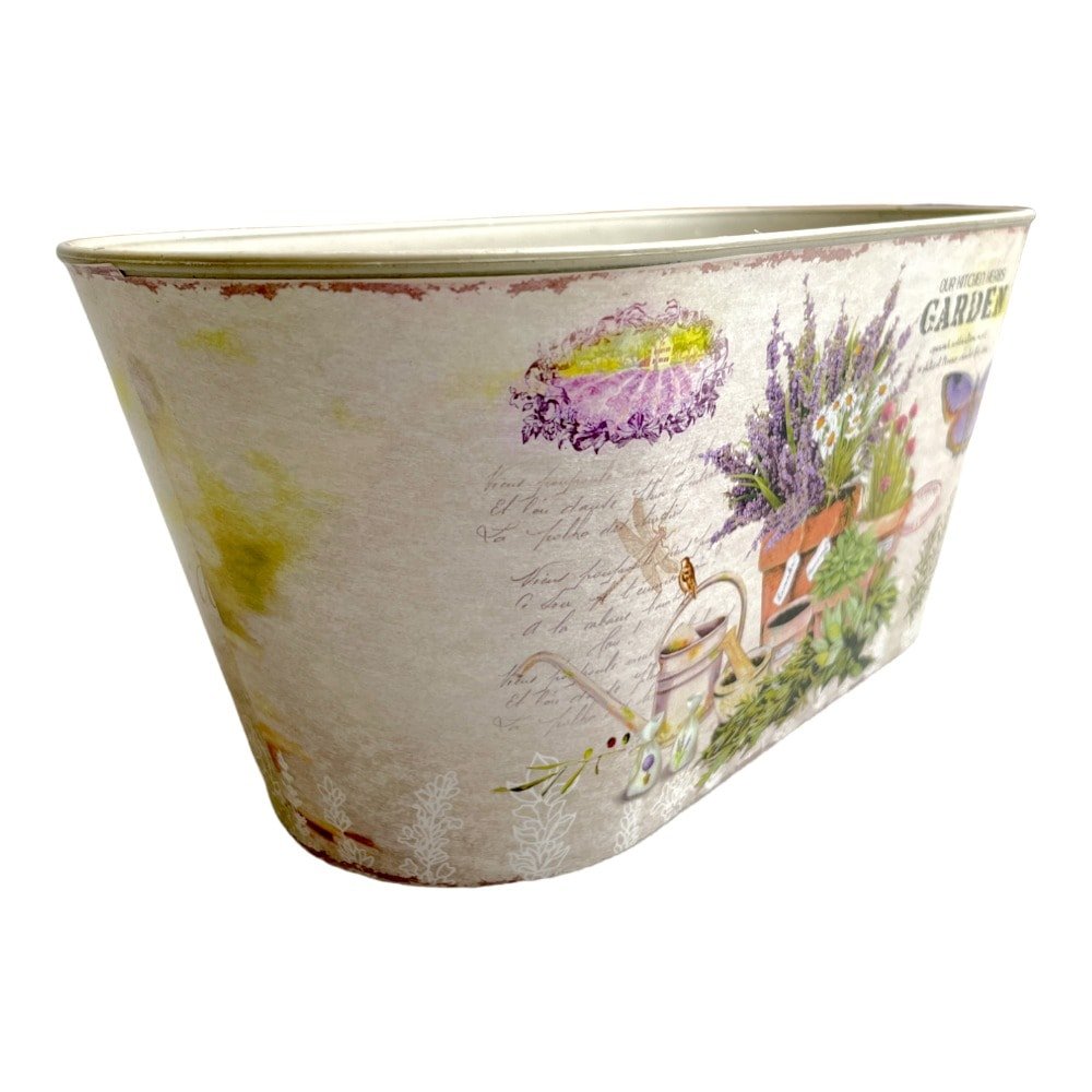 Ghiveci oval din plastic model Garden 13x25x11.5cm - CraftUp