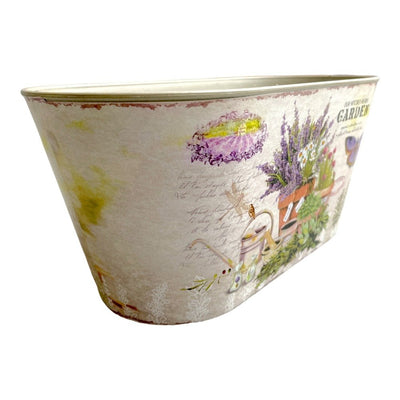 Ghiveci oval din plastic model Garden 13x25x11.5cm - CraftUp