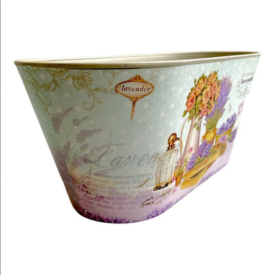 Ghiveci oval din plastic model Lavender 13x25x11.5cm - CraftUp