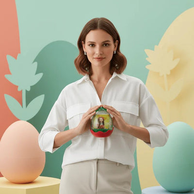 Glob decorativ inserție foto în formă de ou - CraftUp