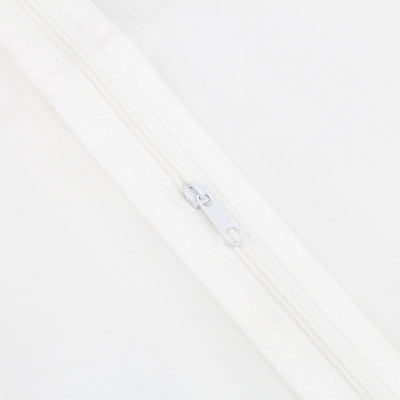 Huse plastic groase cu fermoar pentru haine - alb mat - 60x120cm - CraftUp