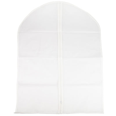 Huse plastic groase cu fermoar pentru haine - alb mat - 60x120cm - CraftUp