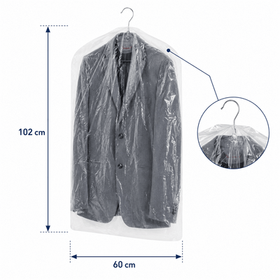 Huse transparente pentru haine (set 100 buc) - CraftUp